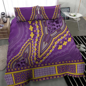 Dashiki Bedding Set Luxury Afro - Violet