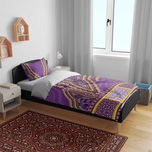 Dashiki Bedding Set Luxury Afro - Violet