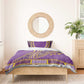Dashiki Bedding Set Luxury Afro - Violet