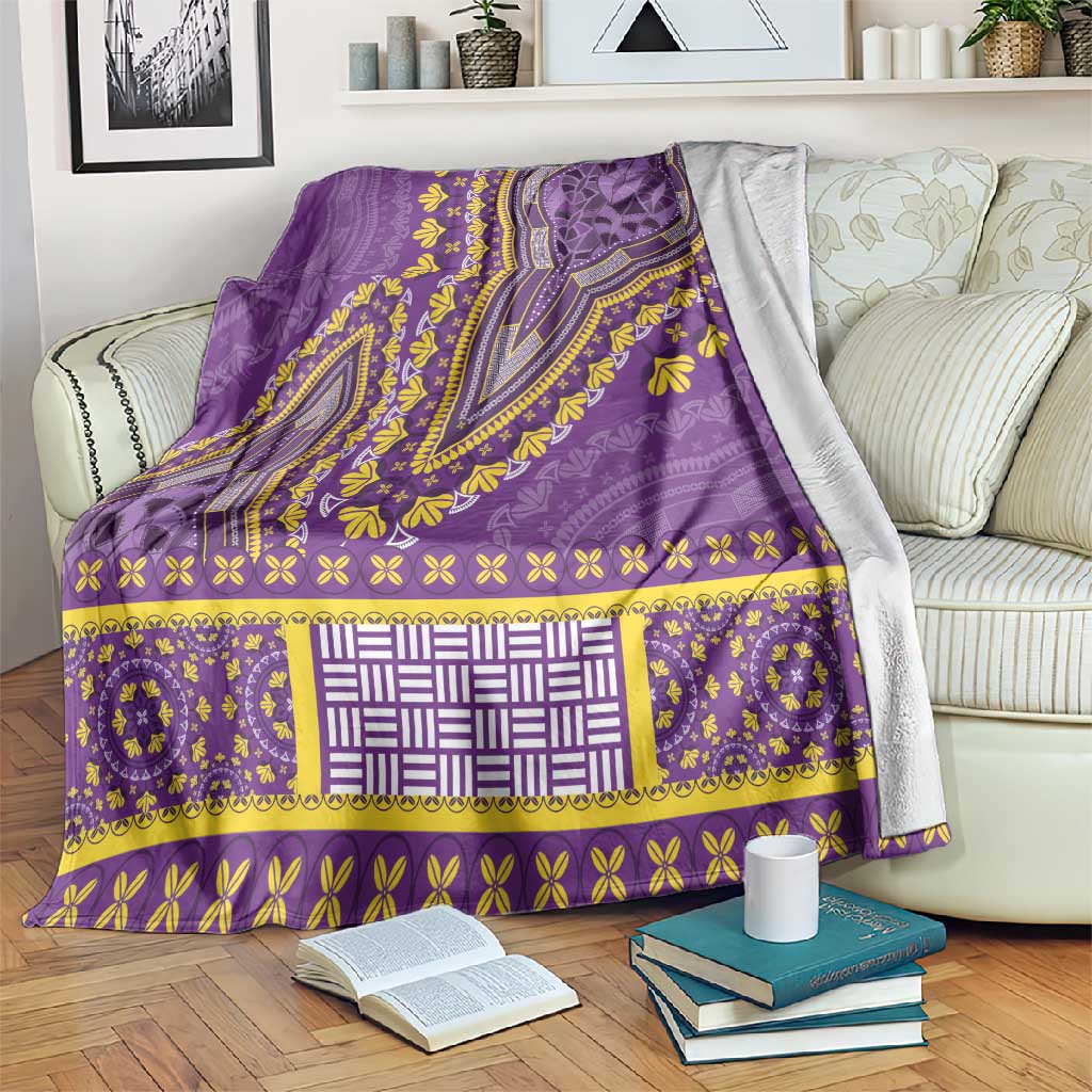 Dashiki Blanket Luxury Afro - Violet