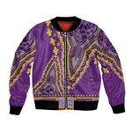 Dashiki Bomber Jacket Luxury Afro - Violet