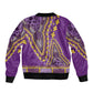 Dashiki Bomber Jacket Luxury Afro - Violet