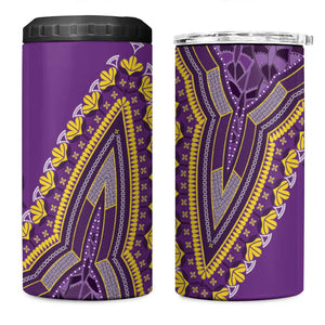 Dashiki 4 in 1 Can Cooler Tumbler Luxury Afro - Violet