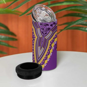 Dashiki 4 in 1 Can Cooler Tumbler Luxury Afro - Violet