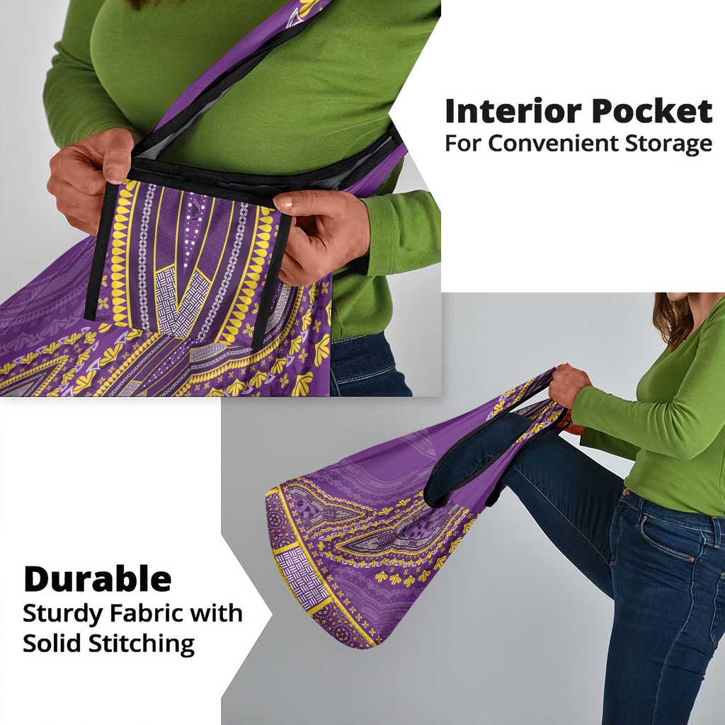 Dashiki Grocery Bag Luxury Afro - Violet