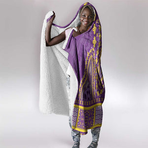 Dashiki Hooded Blanket Luxury Afro - Violet