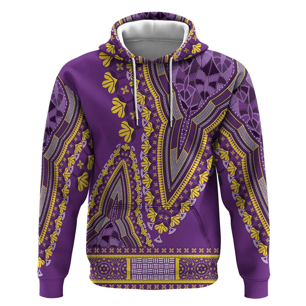 Dashiki Hoodie Luxury Afro - Violet