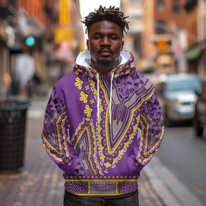 Dashiki Hoodie Luxury Afro - Violet