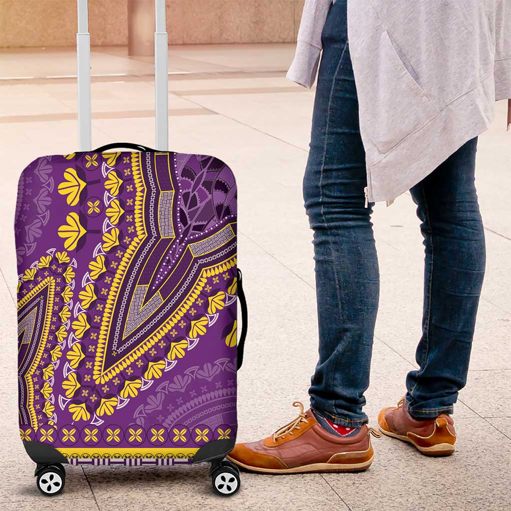 Dashiki Luggage Cover Luxury Afro - Violet