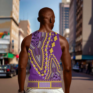 Dashiki Men Tank Top Luxury Afro - Violet