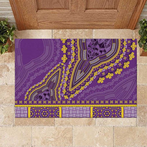 Dashiki Rubber Doormat Luxury Afro - Violet