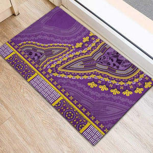 Dashiki Rubber Doormat Luxury Afro - Violet