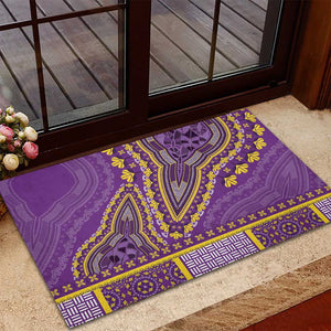 Dashiki Rubber Doormat Luxury Afro - Violet