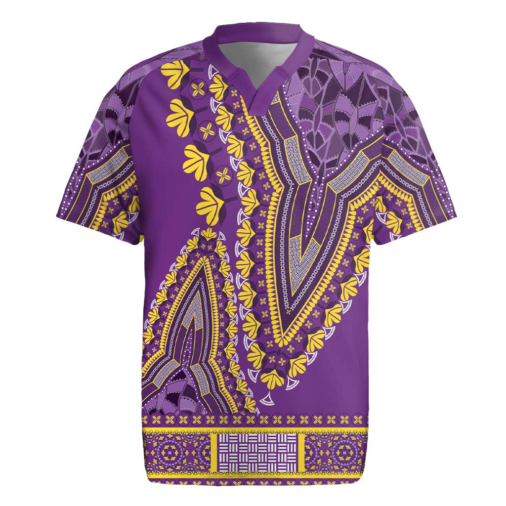 Dashiki Rugby Jersey Luxury Afro - Violet