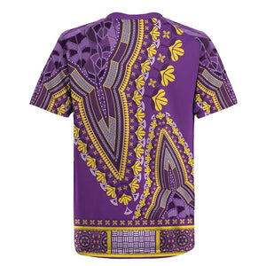 Dashiki Rugby Jersey Luxury Afro - Violet