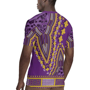 Dashiki Rugby Jersey Luxury Afro - Violet