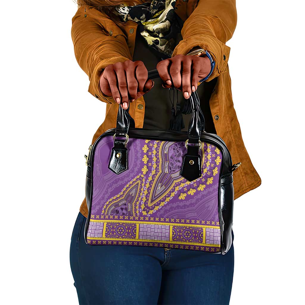 Dashiki Shoulder Handbag Luxury Afro - Violet