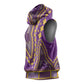 Dashiki Sleeveless Hoodie Luxury Afro - Violet - African Pride