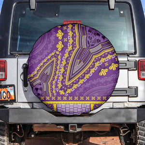 Dashiki Spare Tire Cover Luxury Afro - Violet