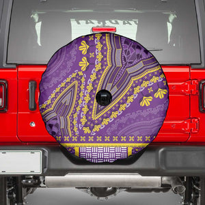 Dashiki Spare Tire Cover Luxury Afro - Violet