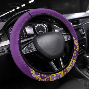 Dashiki Steering Wheel Cover Luxury Afro - Violet