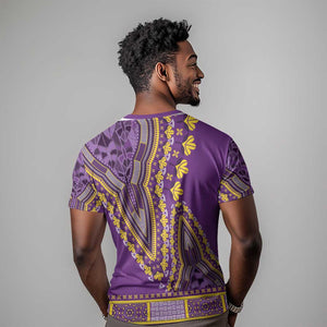 Dashiki T shirt Luxury Afro - Violet