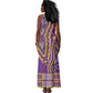 Dashiki Tank Maxi Dress Luxury Afro - Violet