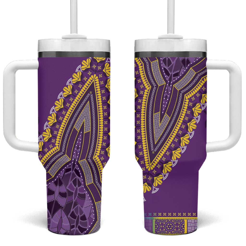 Dashiki Tumbler With Handle Luxury Afro - Violet