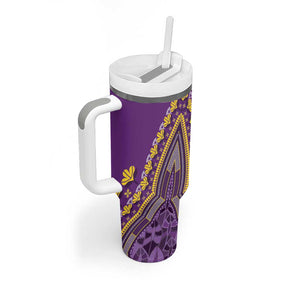 Dashiki Tumbler With Handle Luxury Afro - Violet