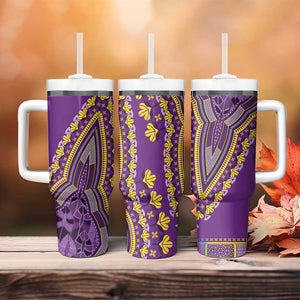 Dashiki Tumbler With Handle Luxury Afro - Violet