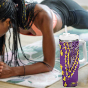 Dashiki Tumbler With Handle Luxury Afro - Violet