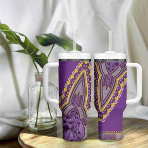 Dashiki Tumbler With Handle Luxury Afro - Violet