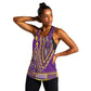Dashiki Women Racerback Tank Luxury Afro - Violet