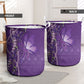 Lupus Awareness Purple Ribbon Butterfly Laundry Basket Hope