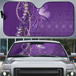 Lupus Awareness Purple Ribbon Butterfly Auto Sun Shade Hope