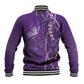 Lupus Awareness Purple Ribbon Butterfly Baseball Jacket Hope