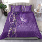 Lupus Awareness Purple Ribbon Butterfly Bedding Set Hope