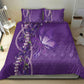 Lupus Awareness Purple Ribbon Butterfly Bedding Set Hope