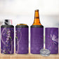 Lupus Awareness Purple Ribbon Butterfly 4 in 1 Can Cooler Tumbler Hope