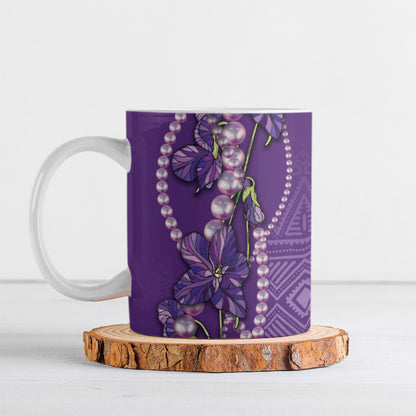 Lupus Awareness Purple Ribbon Butterfly Ceramic Mug Hope
