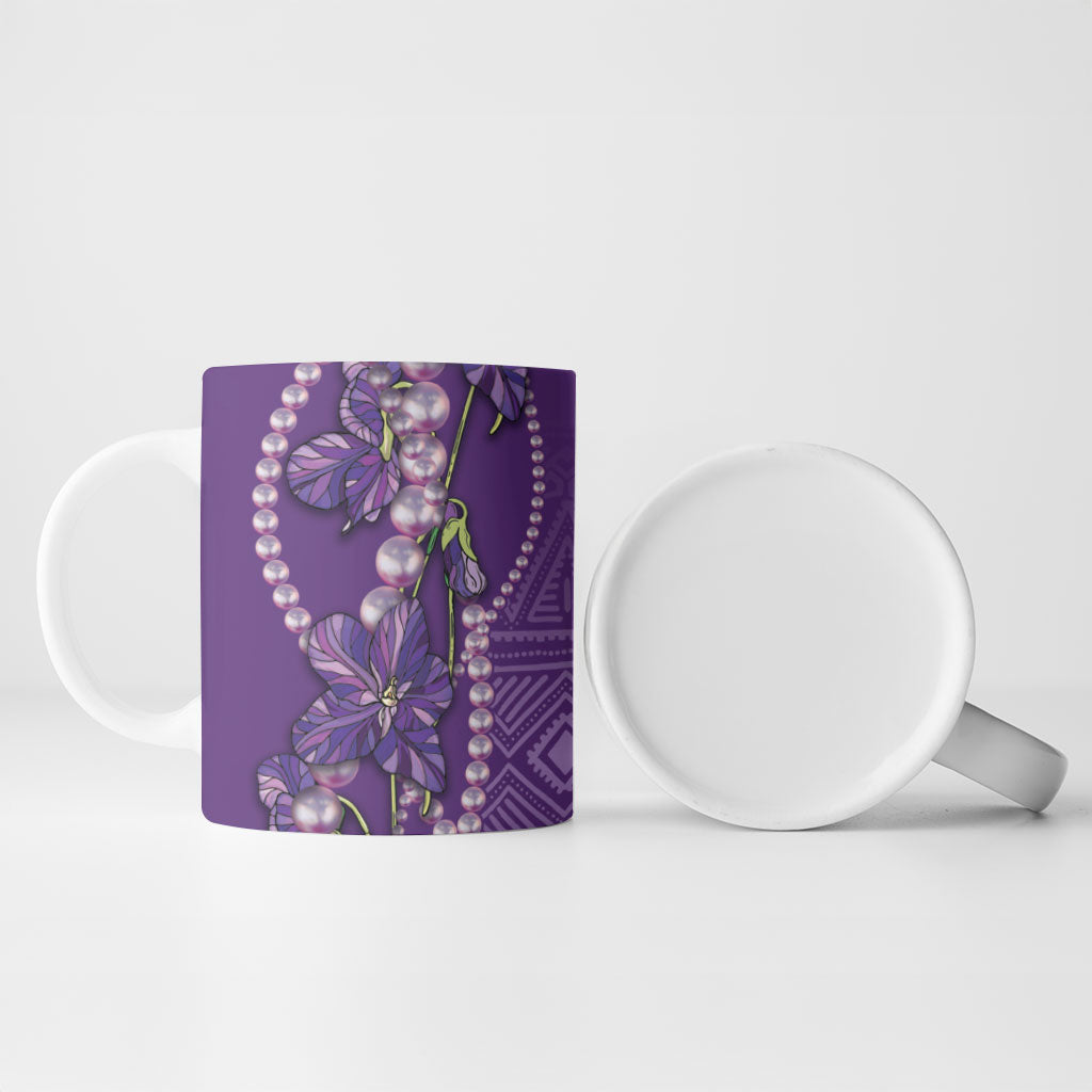 Lupus Awareness Purple Ribbon Butterfly Ceramic Mug Hope