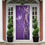 Lupus Awareness Purple Ribbon Butterfly Door Cover Hope