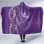 Lupus Awareness Purple Ribbon Butterfly Hooded Blanket Hope