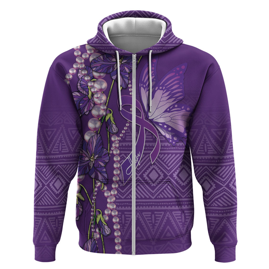 Lupus Awareness Purple Ribbon Butterfly Hoodie Hope