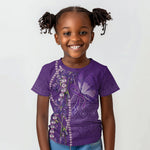 Lupus Awareness Purple Ribbon Butterfly Kid T shirt Hope
