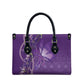 Lupus Awareness Purple Ribbon Butterfly Leather Bag Hope