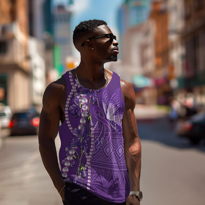 Lupus Awareness Purple Ribbon Butterfly Men Tank Top Hope