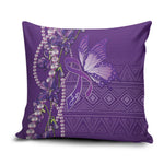 Lupus Awareness Purple Ribbon Butterfly Pillow Cover Hope