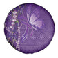 Lupus Awareness Purple Ribbon Butterfly Spare Tire Cover Hope