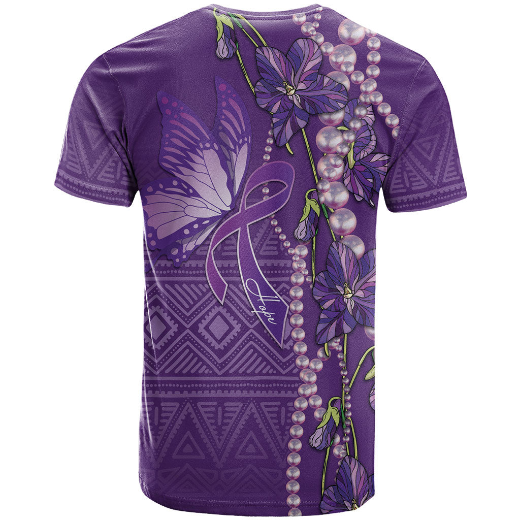 Lupus Awareness Purple Ribbon Butterfly T shirt Hope